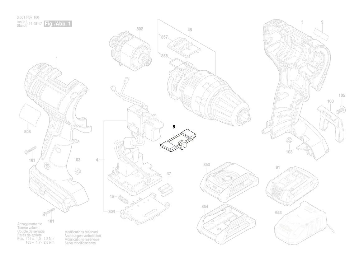 Commutateur réf. 2 609 100 859 BOSCH